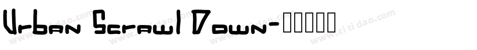 Urban Scrawl Down字体转换